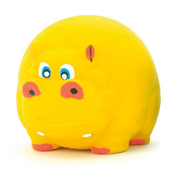 Juguete para perros Hipopótamo amarillo látex Arquivet