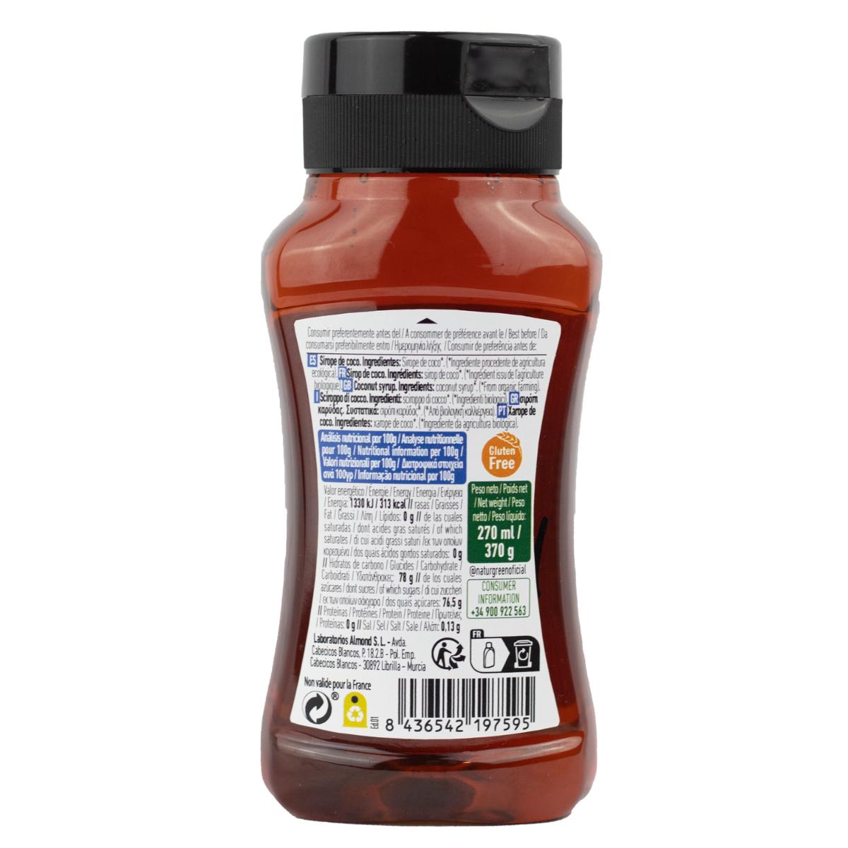 Sirope de coco BIO Naturgreen 255 ml / 350 g