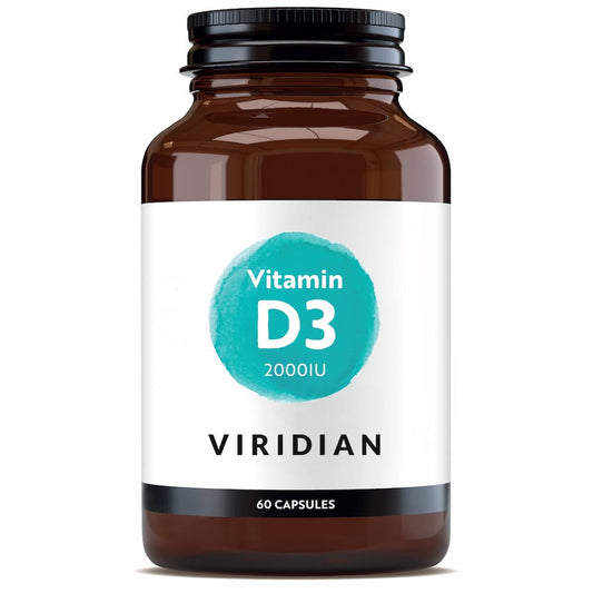 Vitamina D3 vegana Viridian, 60 cápsulas