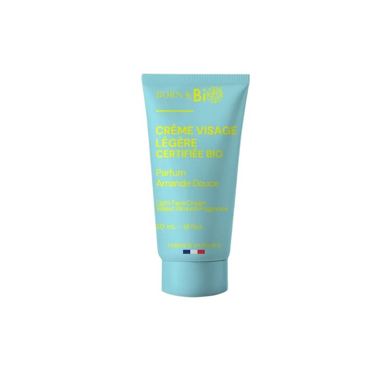 Crema facial orgánica certificada con almendras dulces Born to Bio 50 ml
