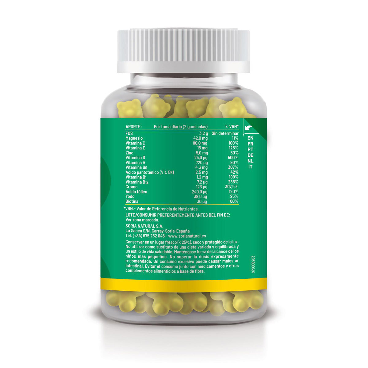 Multivitamínico gominolas, Soria Natural, 60 comprimidos