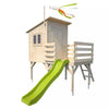Casita infantil elevada de madera con tobogán Portland Soulet