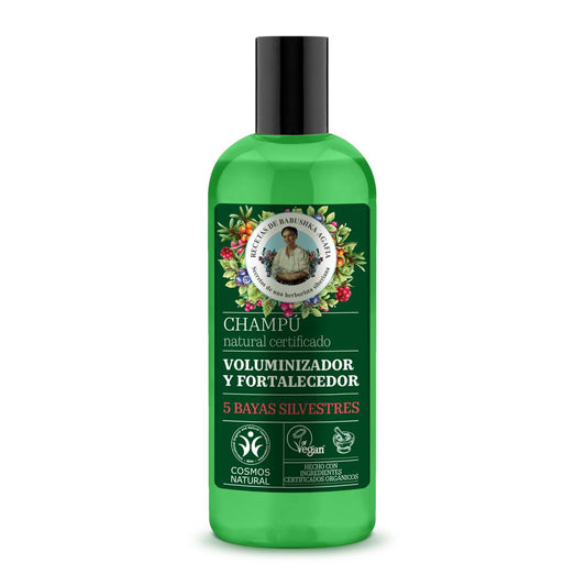 Champú natural certificado voluminizador y fortalecedor Agafia Natura Siberica 260 ml