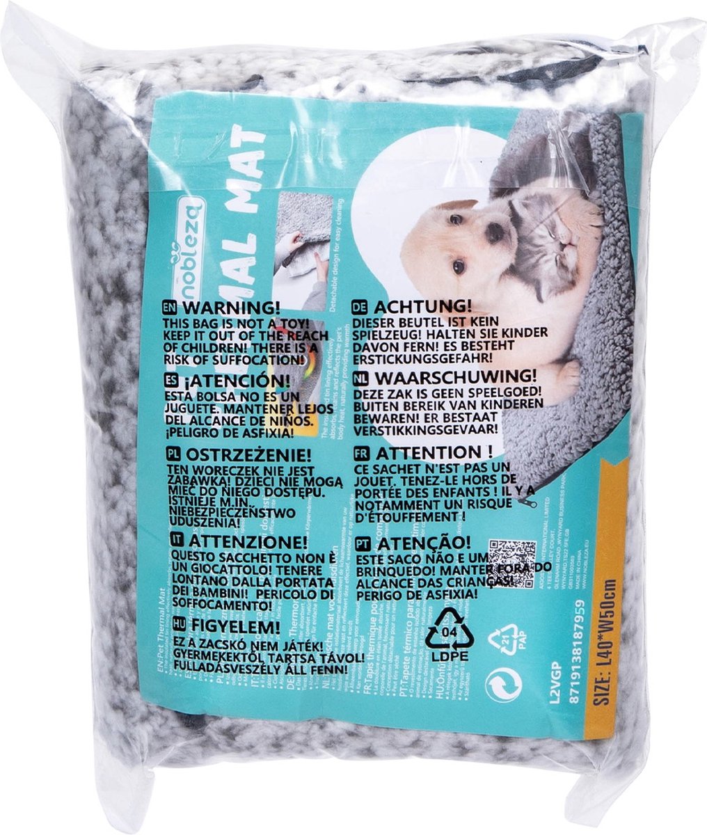 Alfombra térmica para mascotas talla L, Nobleza