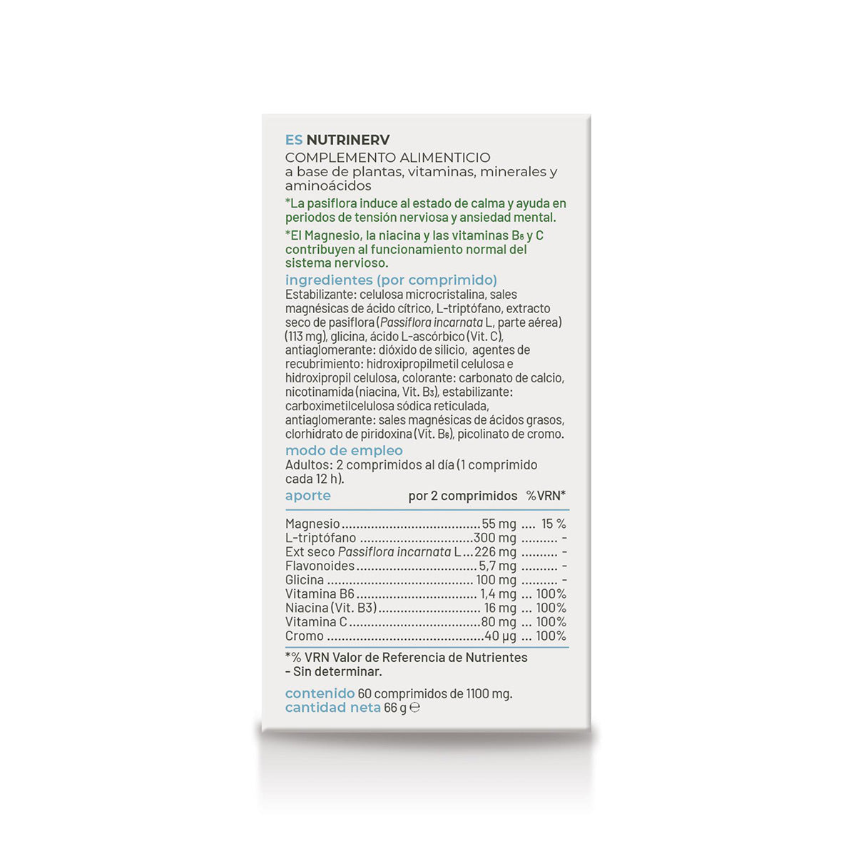 Nutrinerv, Soria Natural, 60 comprimidos
