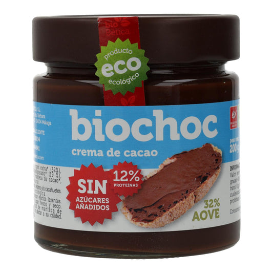 Biochoc Crema De Cacao  Bio 0% Azucar Añadido BioBética 200Gr