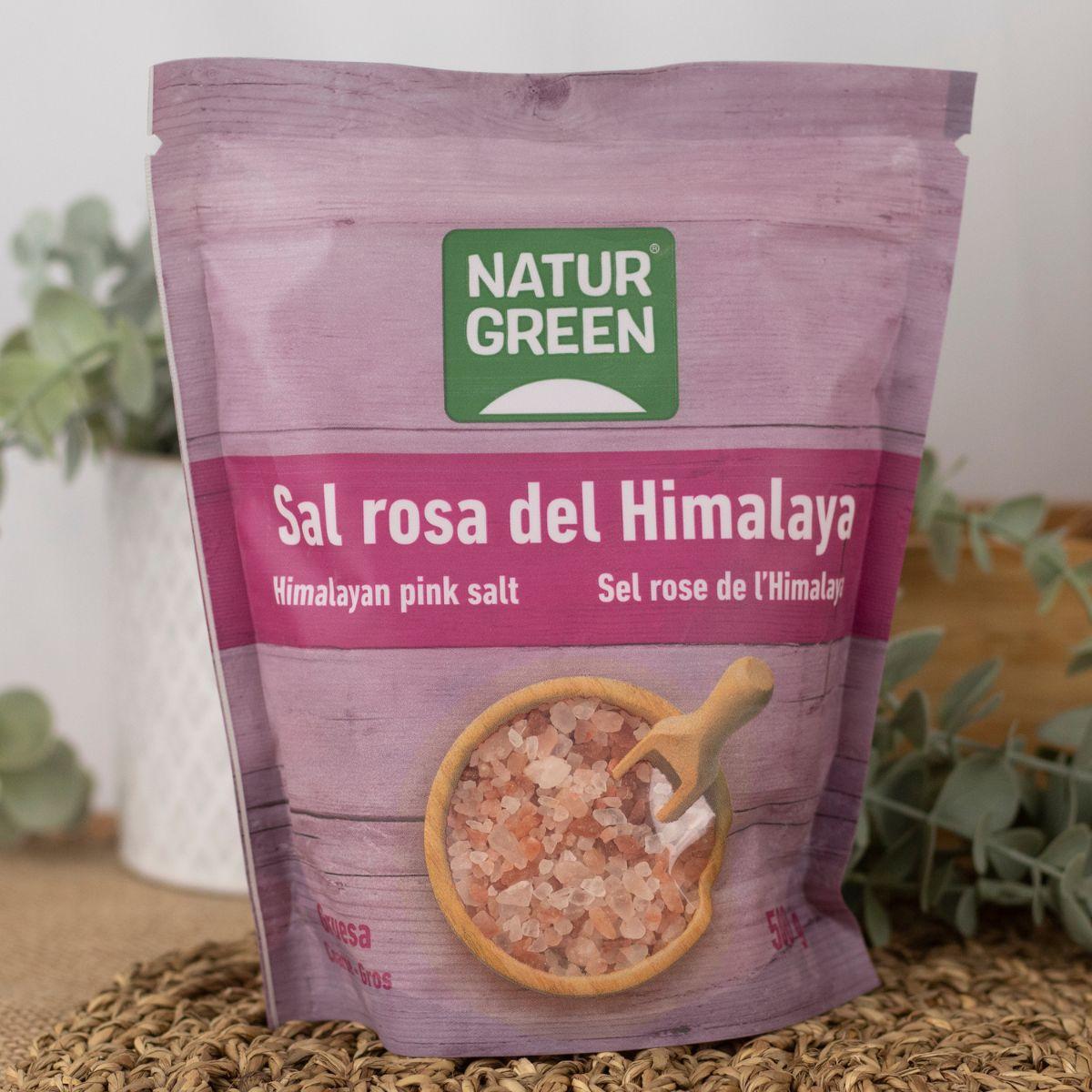 Sal rosa del Himalaya gruesa Naturgreen 500 g