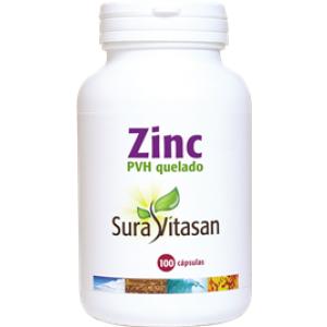 Zinc PVH Quelado 100 Caps Sura Vitasan