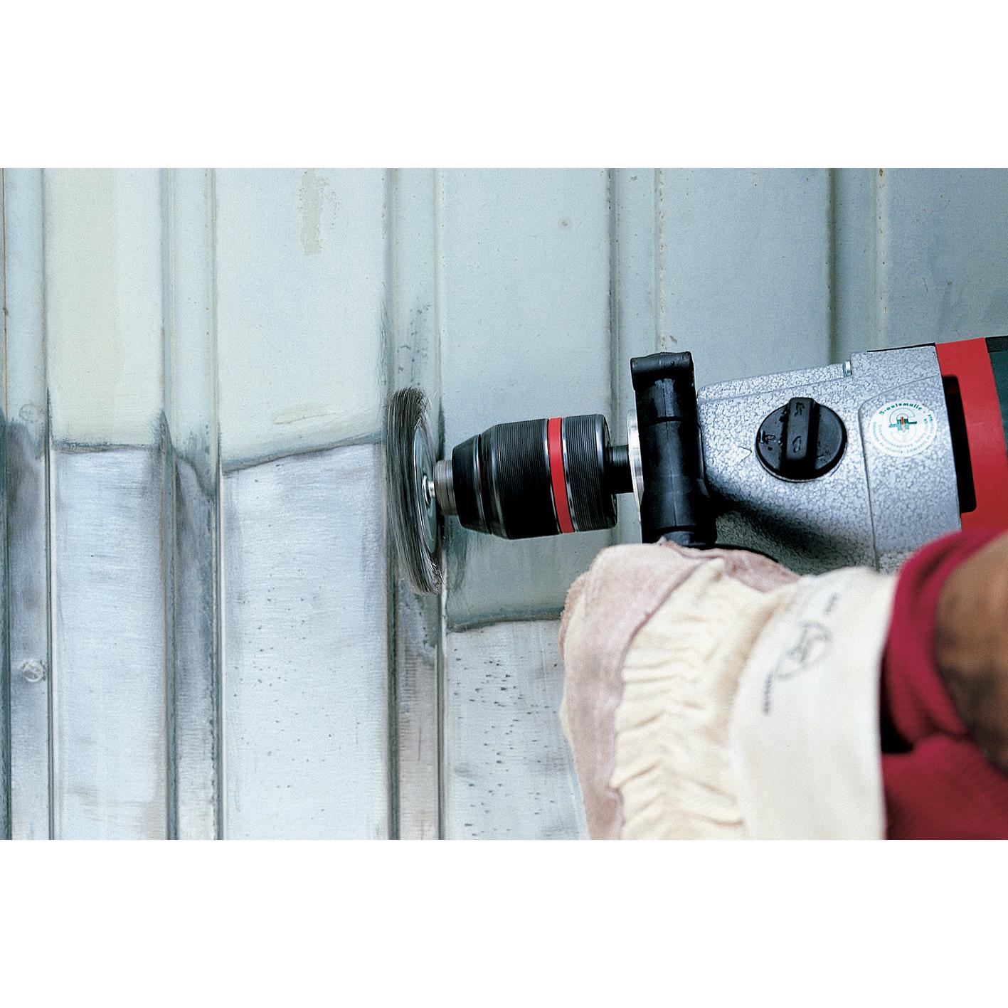 1 cepillo metálico de disco para taladro Wolfcraft Ø 38 mm x 8 mm