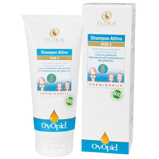 Champú antiparasitario Ovopid Fase 2 Flora, 200 ml