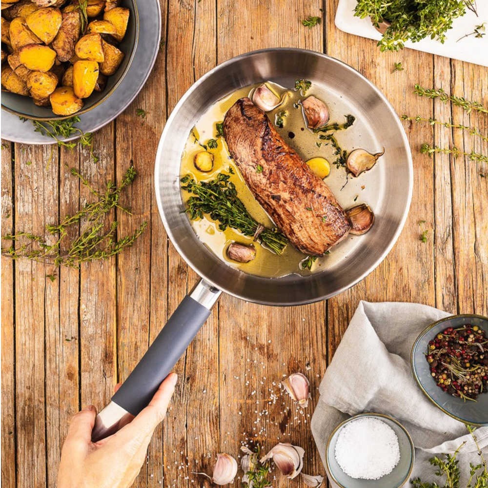 Sartén de acero inoxidable Master Inox Bra 26 cm