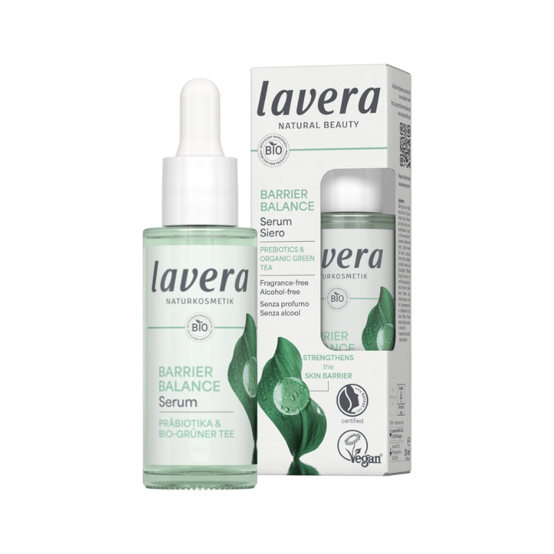Serum Facial Unisex Barrier Balance Prebioticos Y Te Verde Lavera 30ml