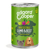 Comida húmeda Cordero y Carne de Vacuno con Manzana Zanahoria y Remolacha Edgard Cooper 400 g