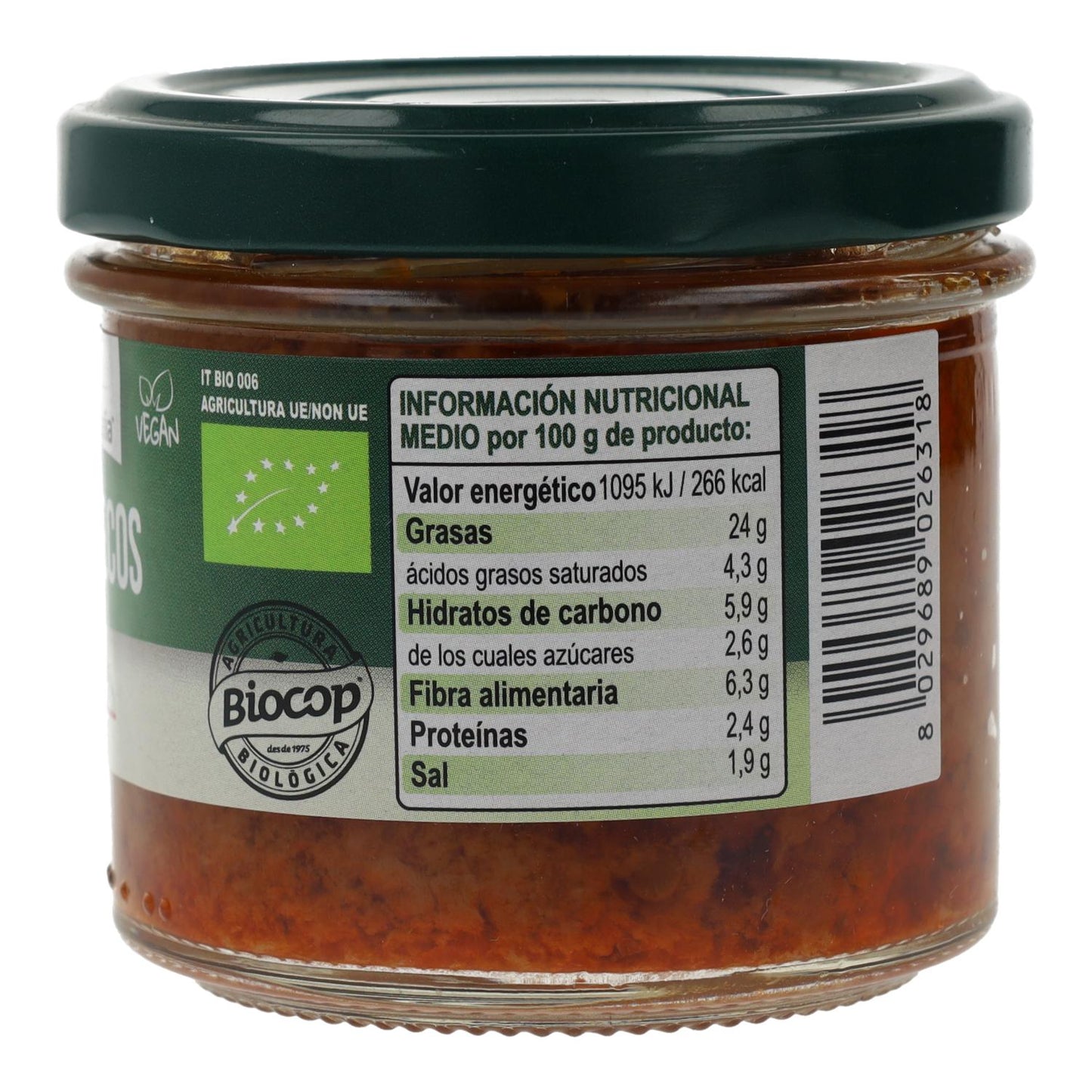 Paté Tomate Seco Bio Organica Italia 100 gr