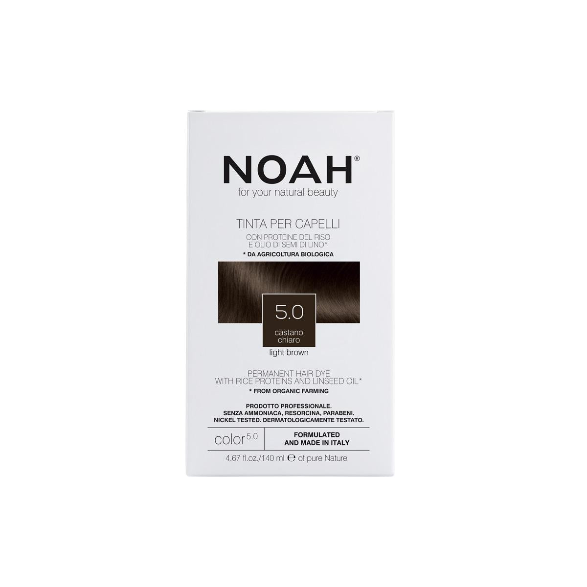 Tinte capilar castaño claro 5.0 Noah 140 ml