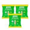 Pack 3x Smilitos, gusanitos de manzana y plátano 25g snack Smileat