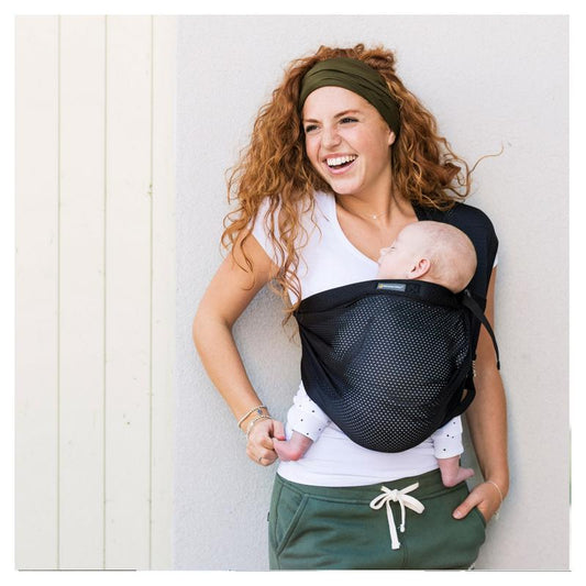 Bandolera Porta Bebés Negro Minimonkey