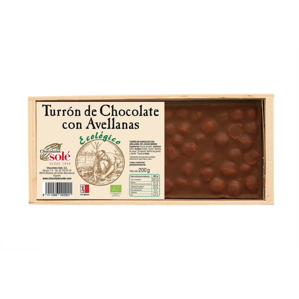 Turrón de Avellanas Eco Solé, 200g