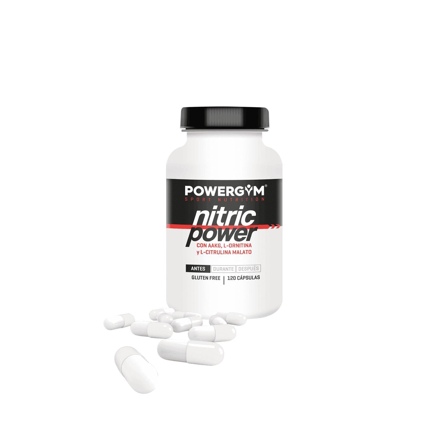 Potenciador del óxido nítrico Nitric Power Powergym 120 cápsulas