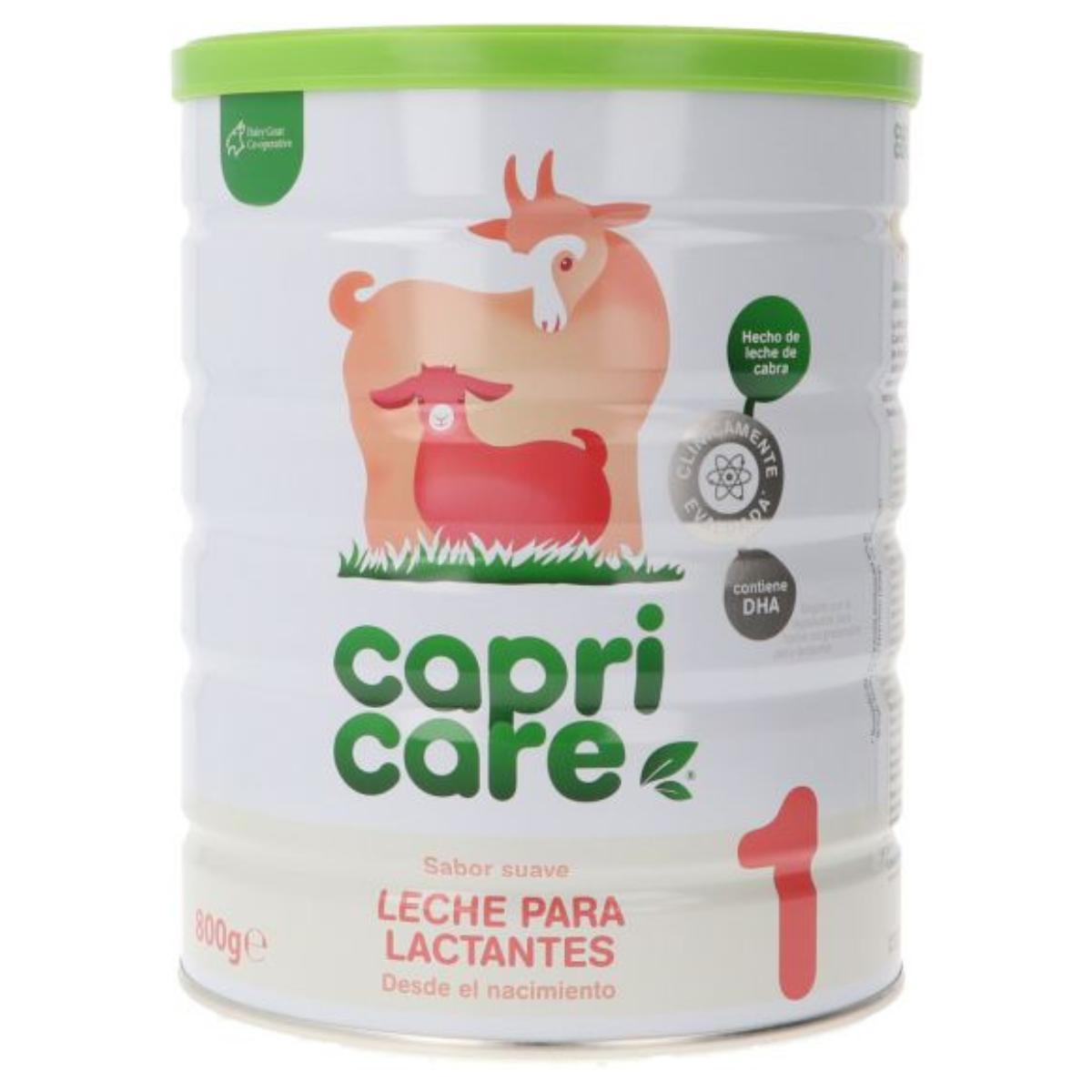 Leche de iniciación de cabra para lactantes 1 Capricare 800 g