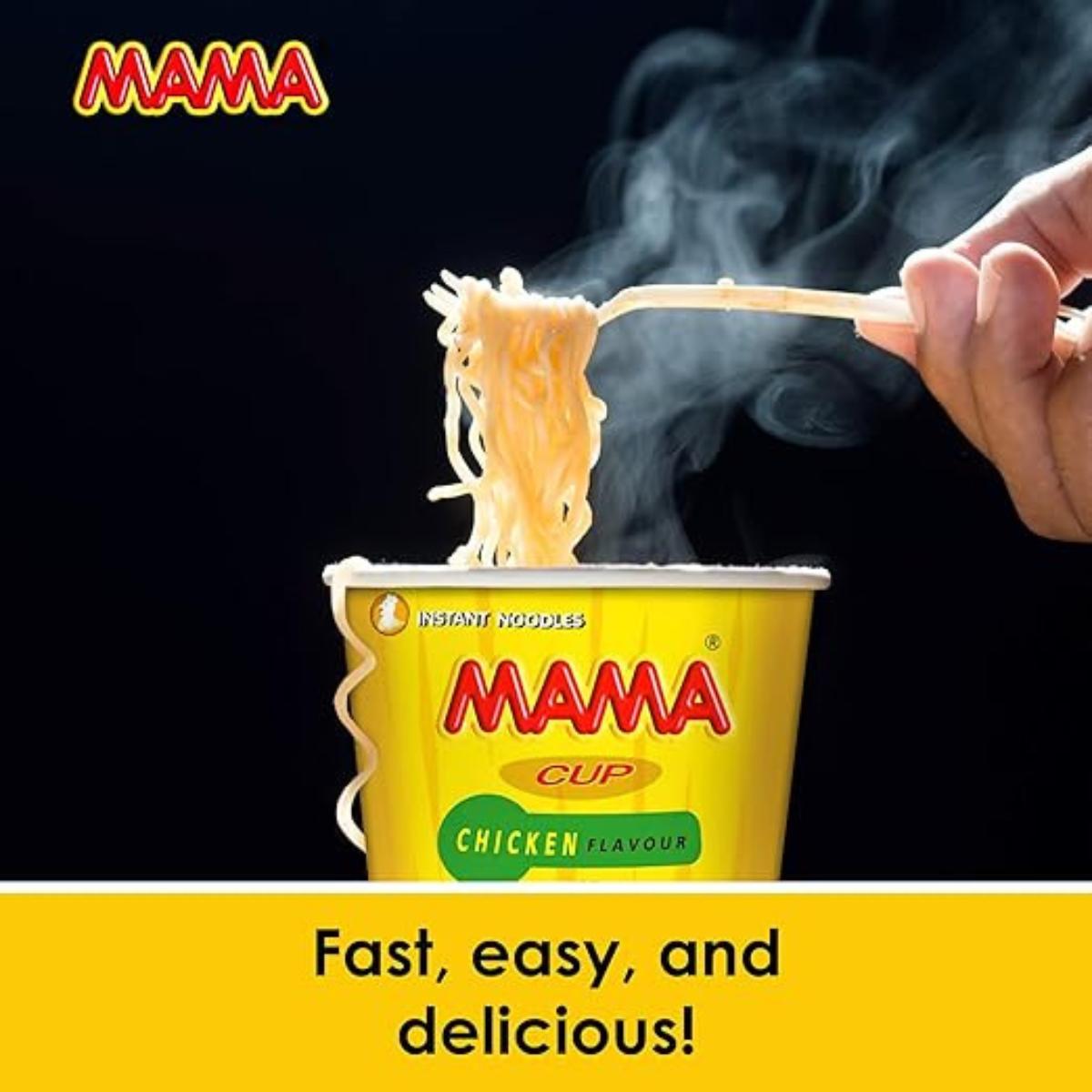 Bol de fideos instantáneos, pollo Mama 70g