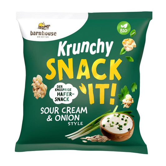 Snack krunchy a base de Avena con Cebolla BIO Barnhouse 150 gr