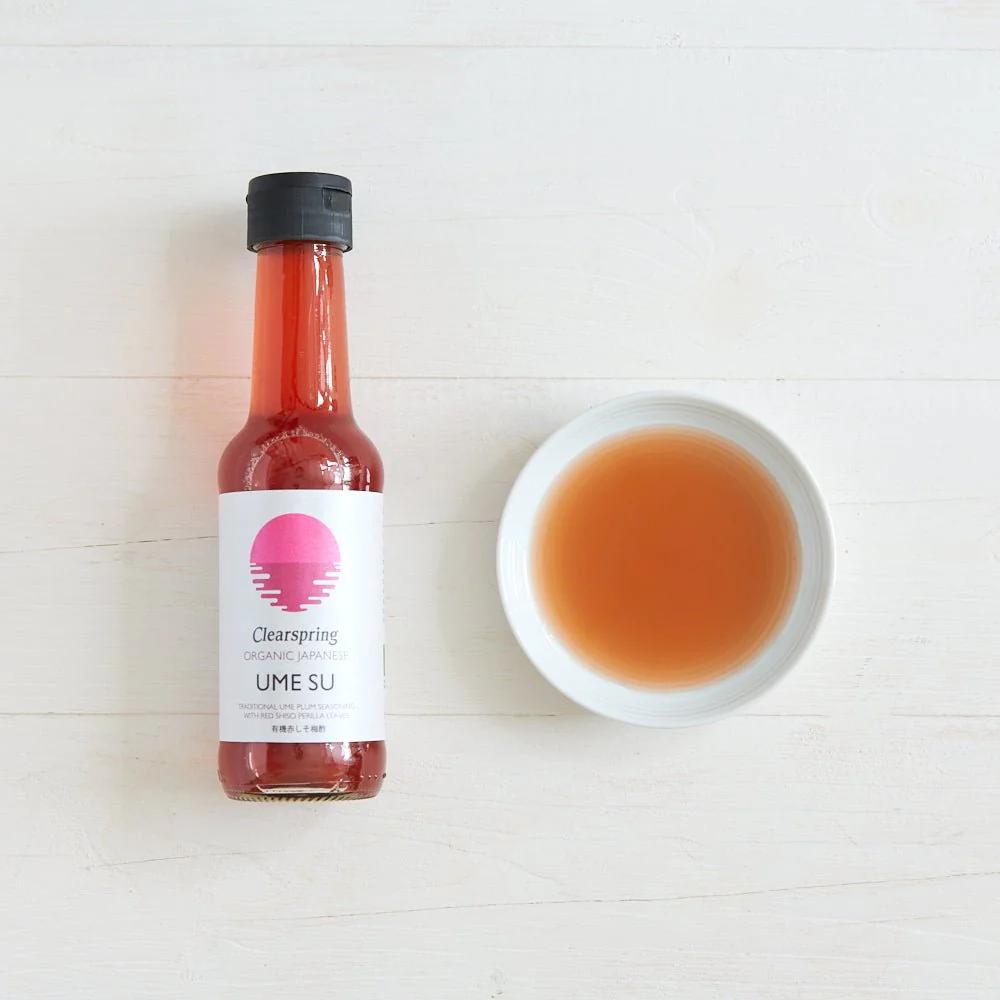 Vinagre de Ume Su -Umeboshi- Japonés orgánico Clearspring, 150 ml