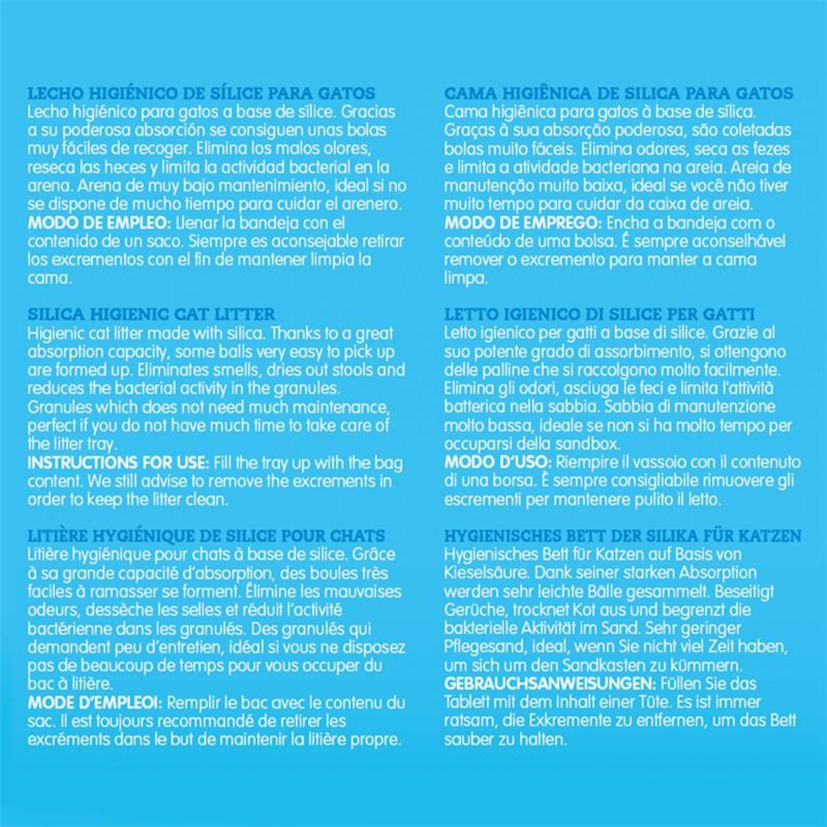 Arena para gato Silica Crystal Arquivet 17,8 L