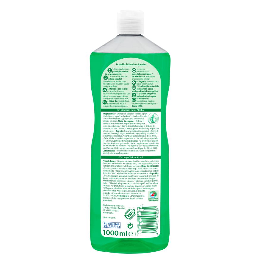 Pack 10x Limpiacristales Frosch 750 ml