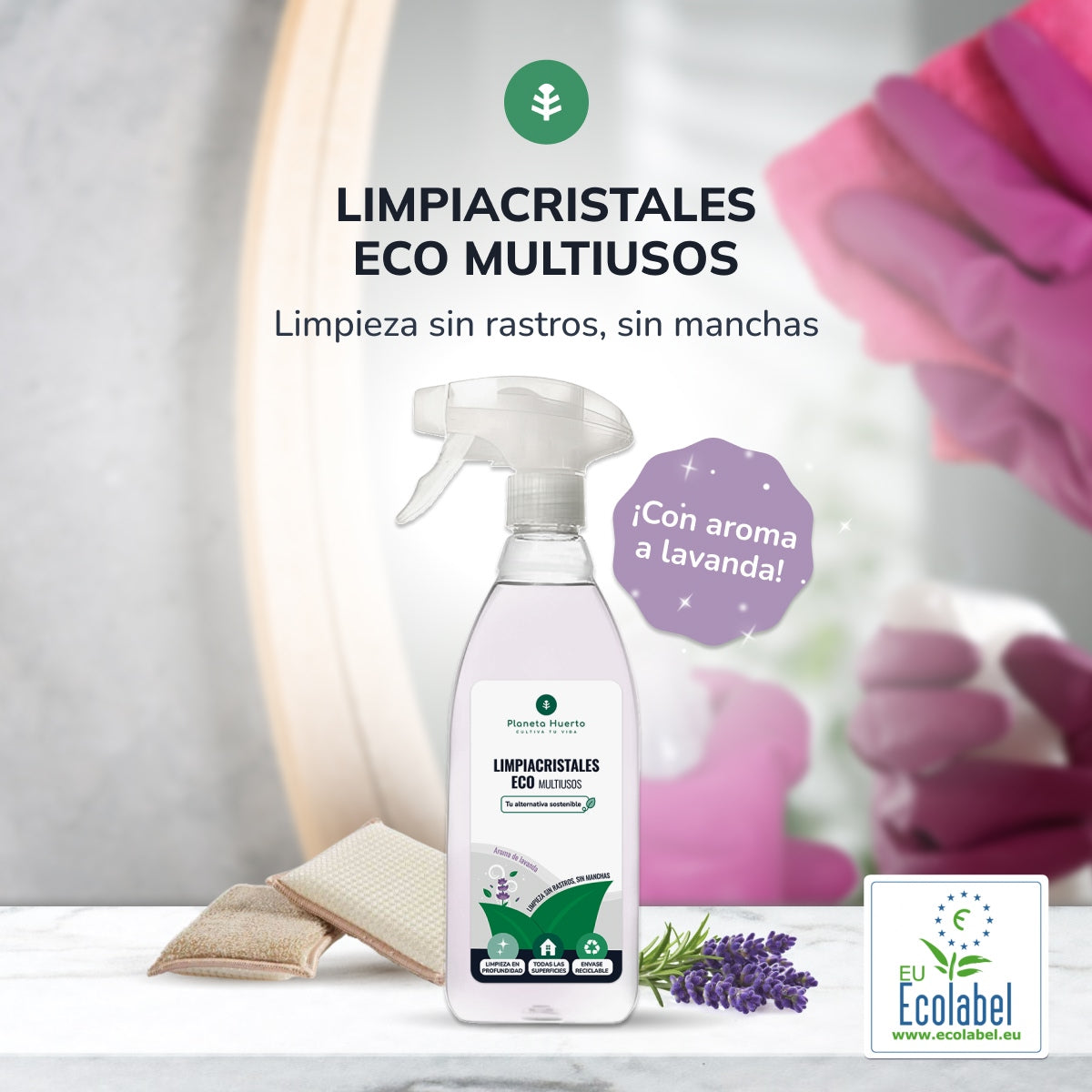Limpiacristales Y Multiusos Eco Planeta Huerto 750ml