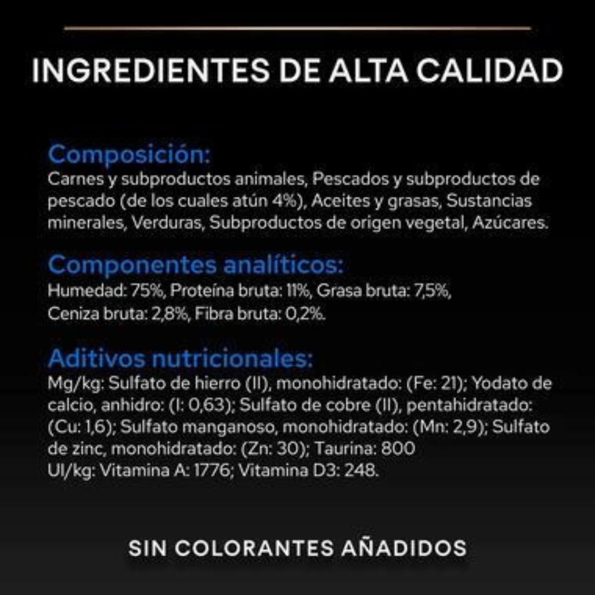 Pro Plan Gato Senior 7+ Longevis Mousse con atún Purina 85 g