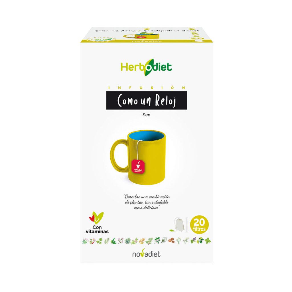 Herbodiet Como un Reloj Novadiet, 20 bolsitas