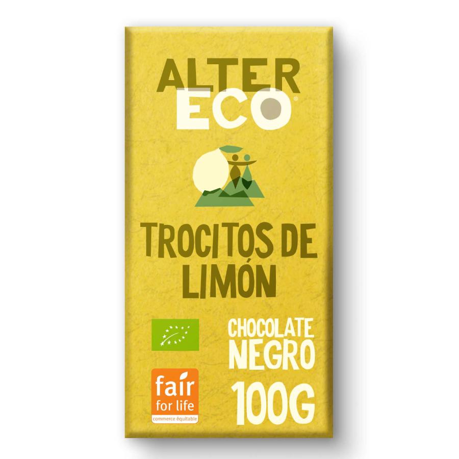 Chocolate negro con limón Bio Altereco 100gr