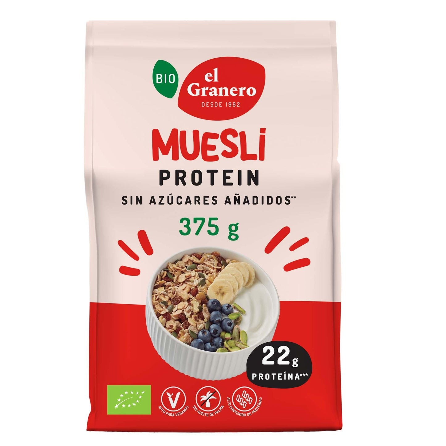 Muesly Proteína Bio El Granero 375 gr