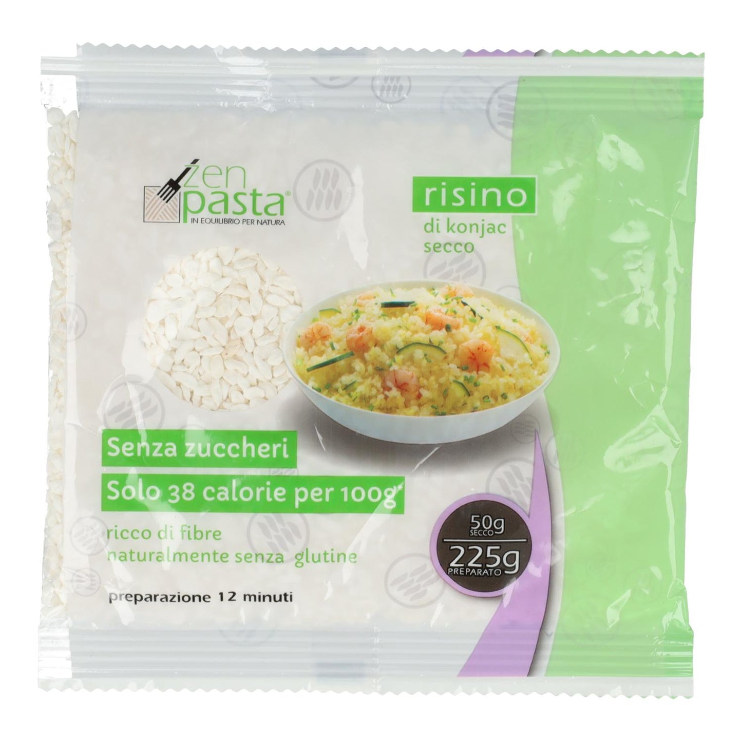 Arroz de Konjac "Risino" deshidratado Zen Pasta 200 g