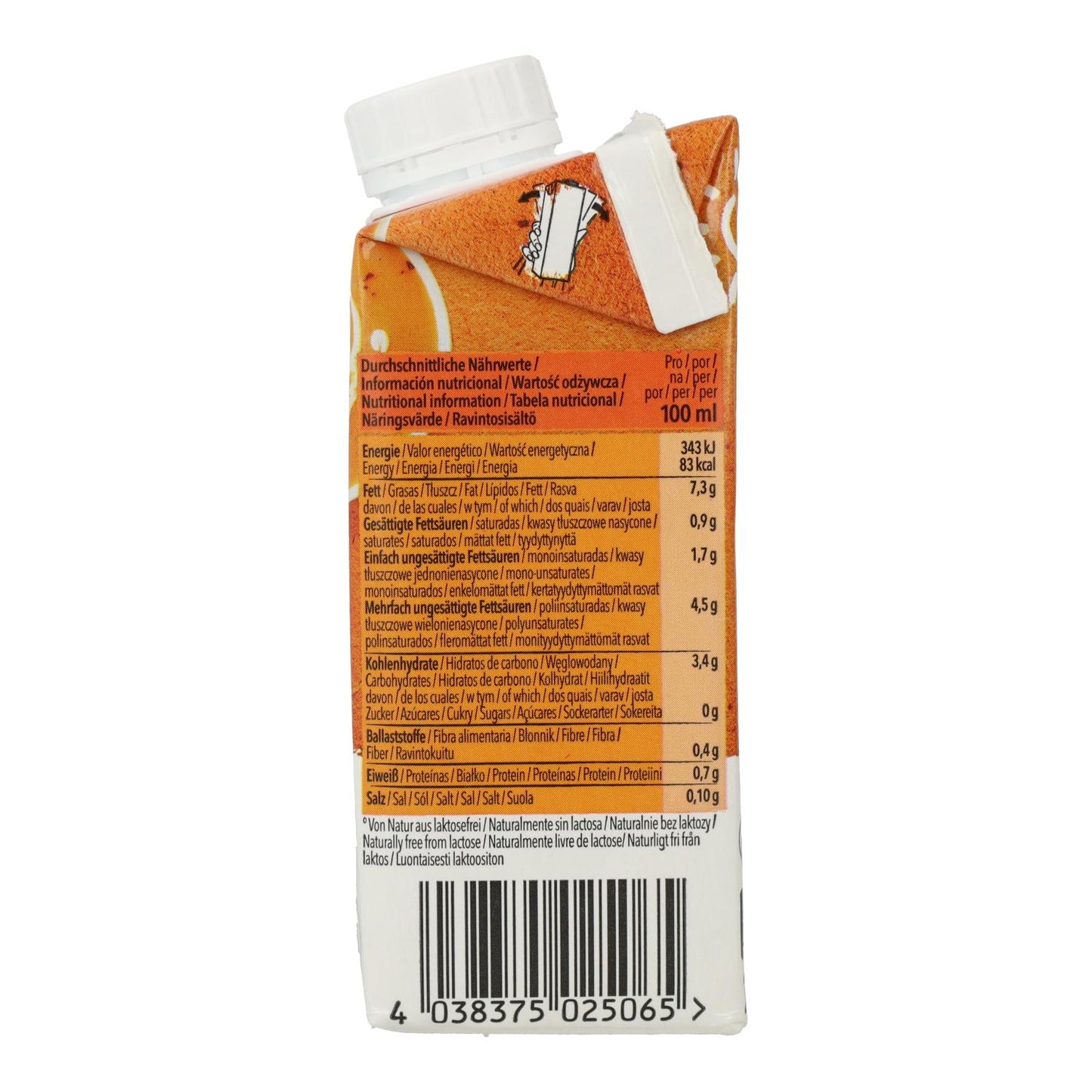Crema para cocinar de Avena Liquida Bio Natumi, 200 ml