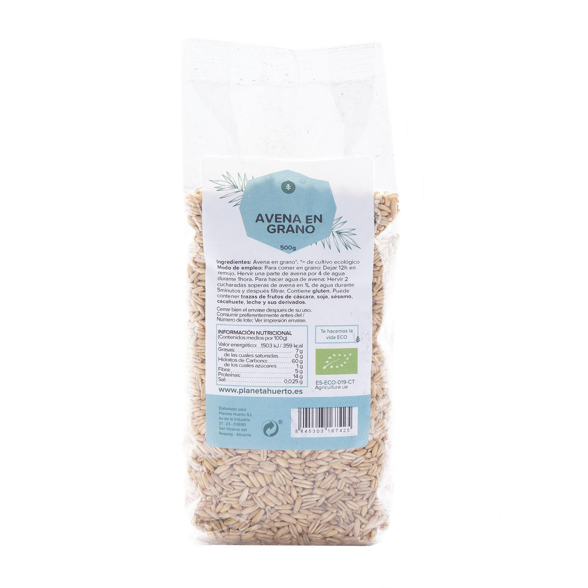 Avena en grano ECO Planeta Huerto 500 g