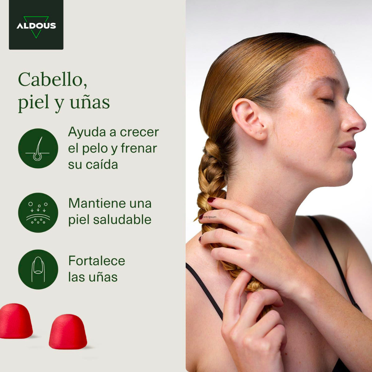 Gominolas de Biotina Aldous 120 gummies