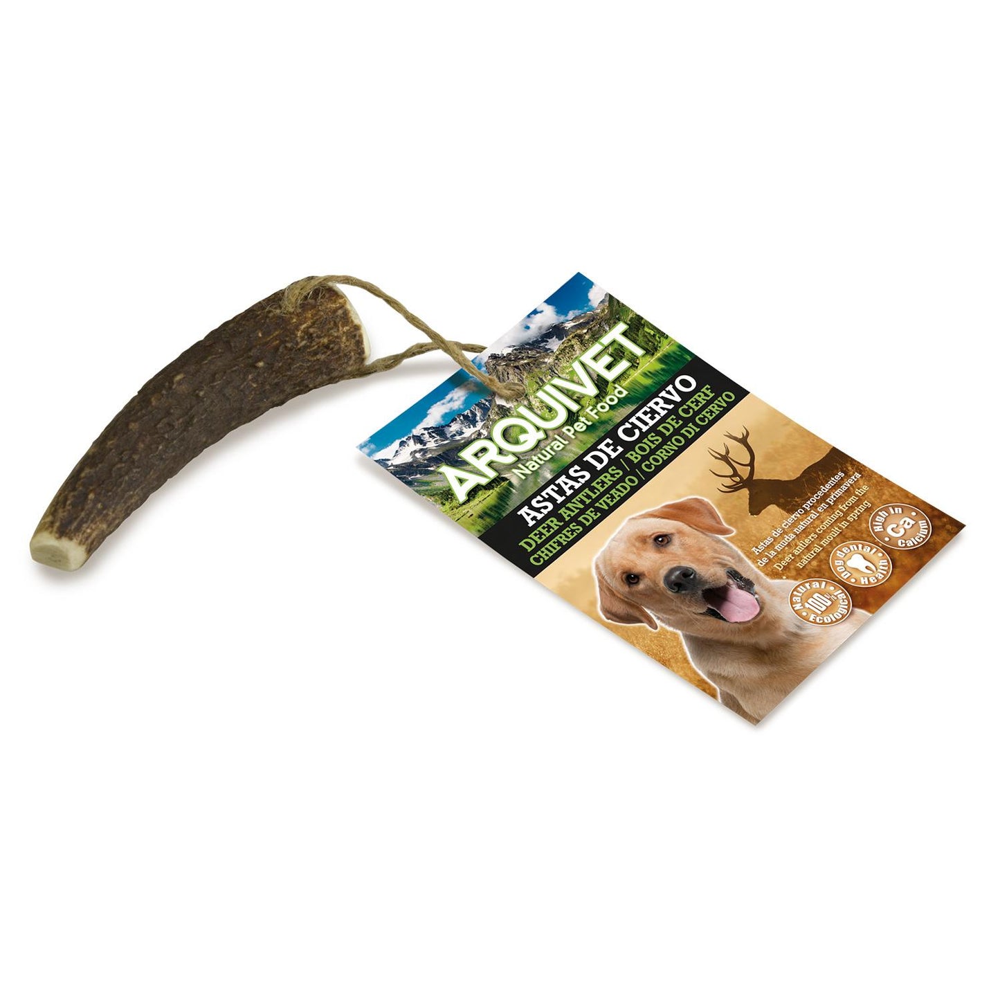 Asta de ciervo Mordedor natural para perros  Arquivet  S  15-39 g