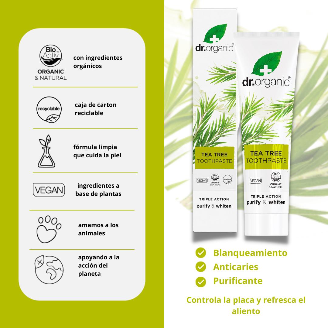 Pasta dental de Árbol del Té Dr. Organic 100ml