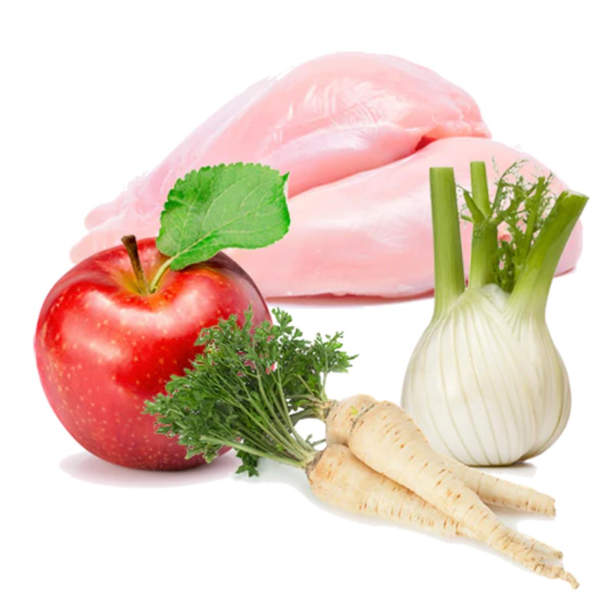 Comida húmeda Barf perros Festín de pollo BIO Puromenu 400 g