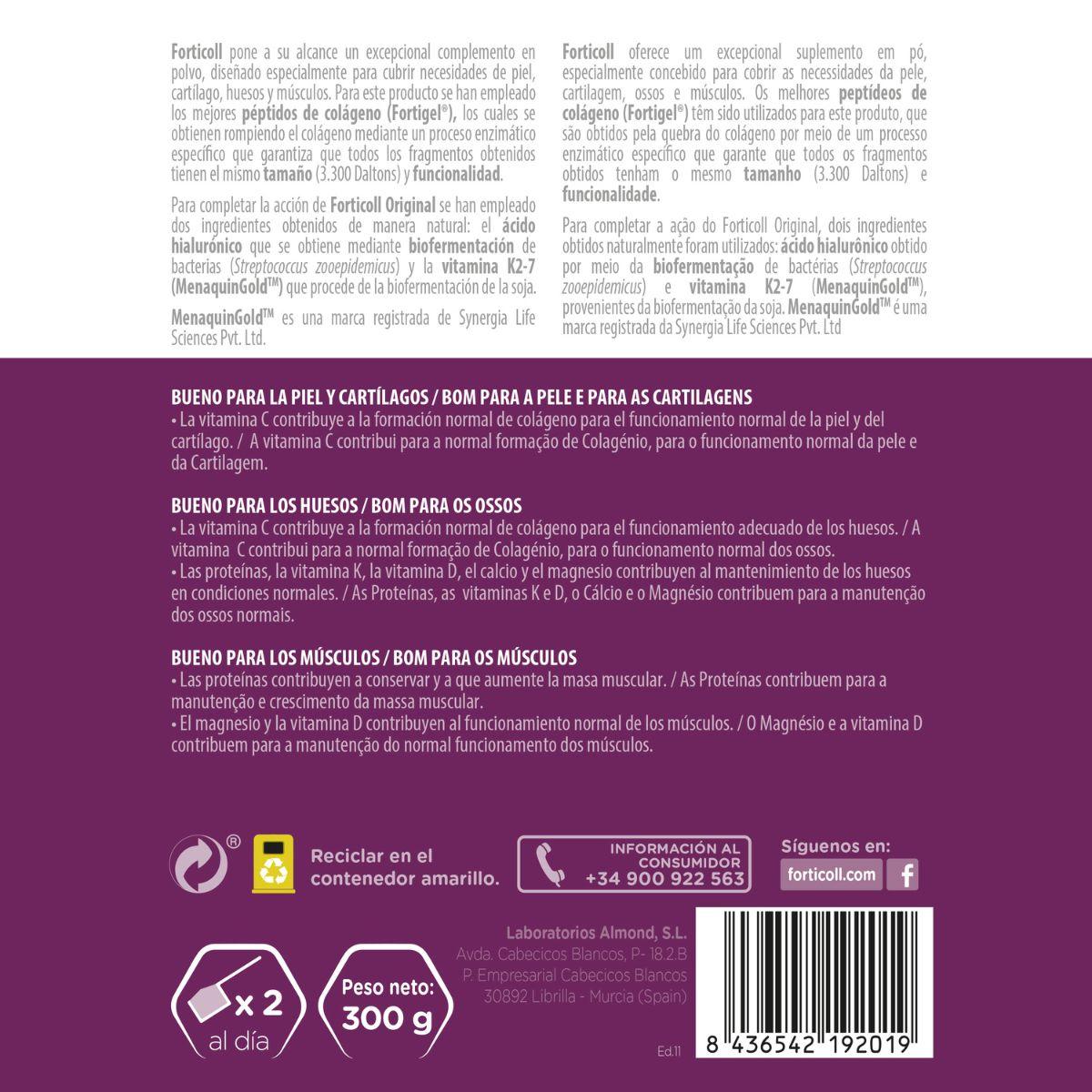 Colágeno bioactivo Forticoll 300 g