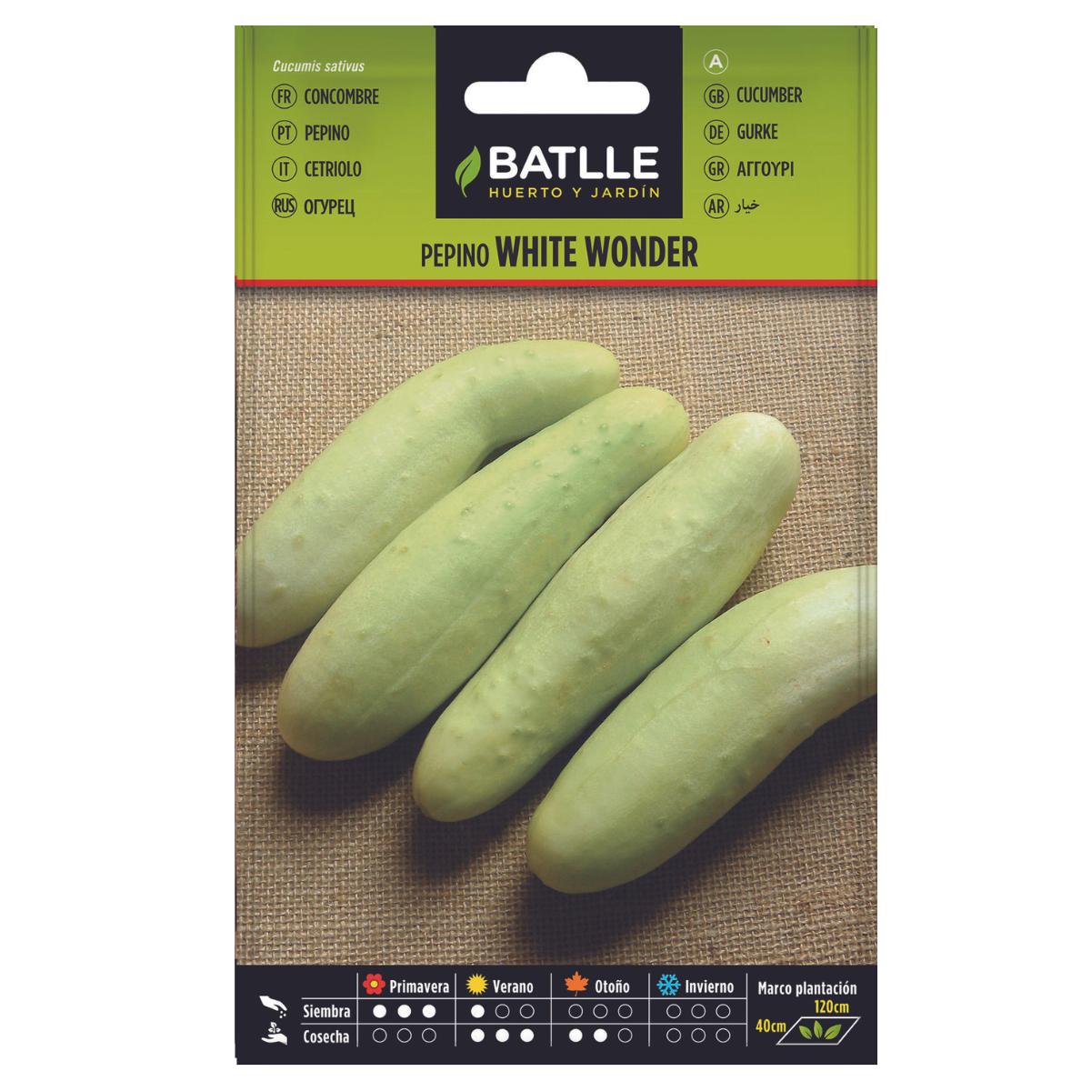Semillas de Pepino White Wonder Batlle