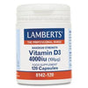 Vitamina D3 4000UI (100 µg) Lamberts, 120 cápsulas