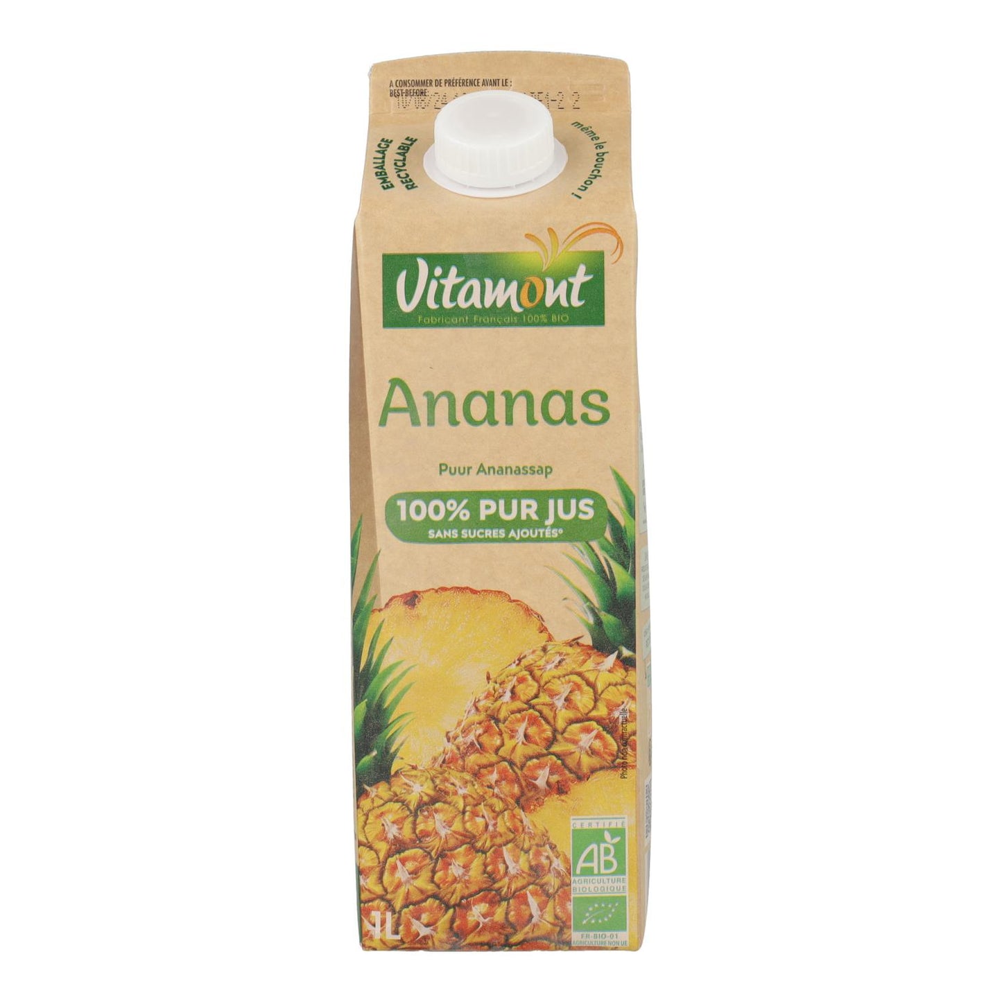 Zumo de Piña Vitamont 1L