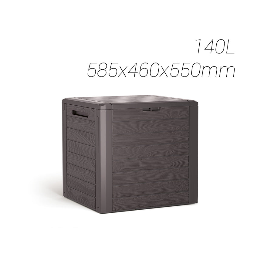Baul de jardín Wood 140 L Plastiken