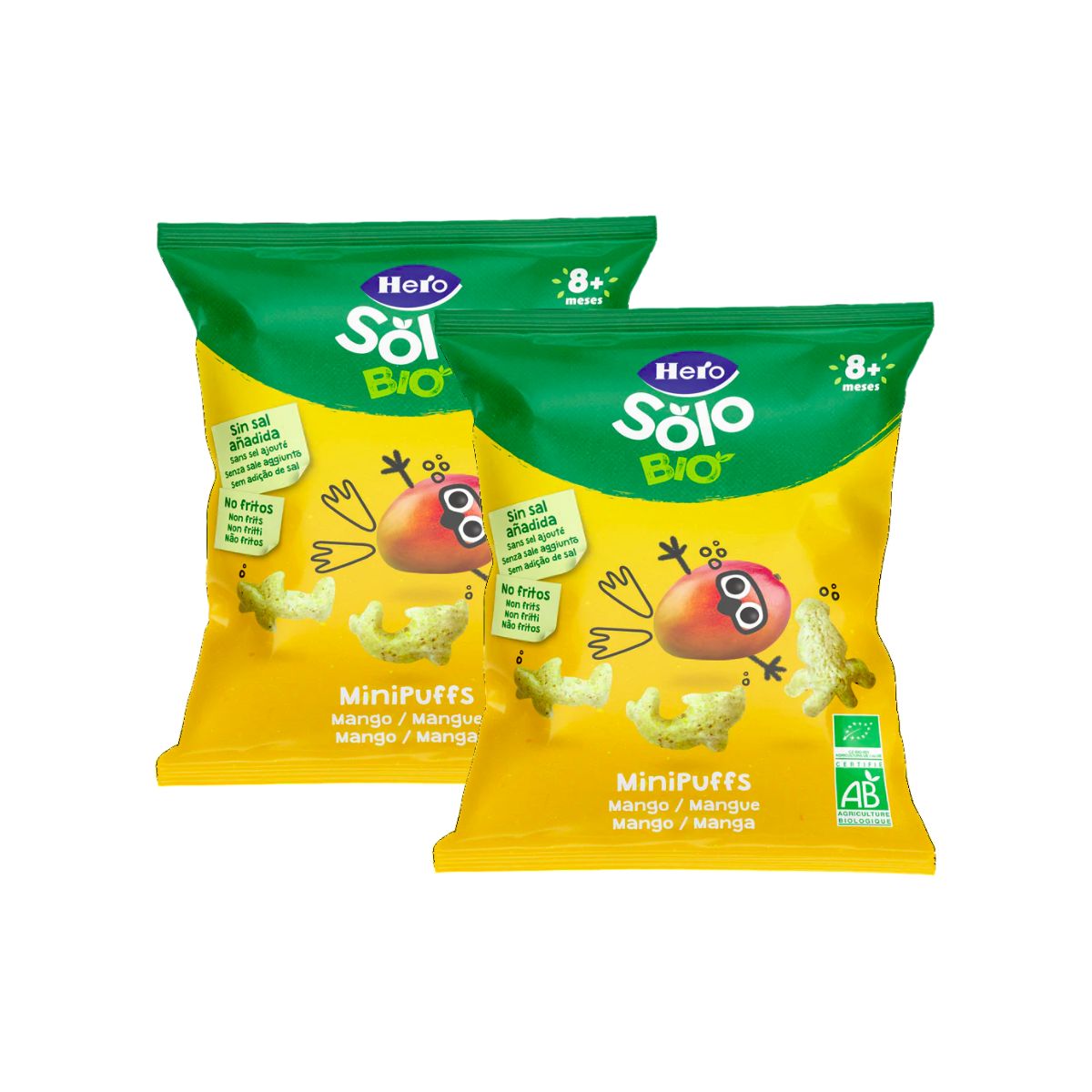 Pack x2 Snacks de Mango Eco 18 g-Hero Solo