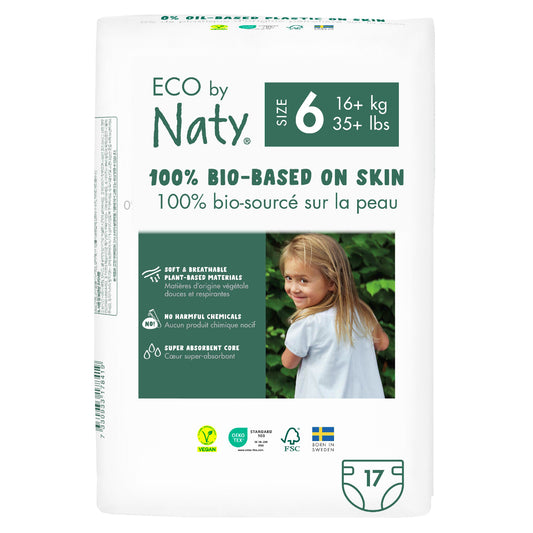 Pañal Nº 6 Naty 16+ kg, 17 ud