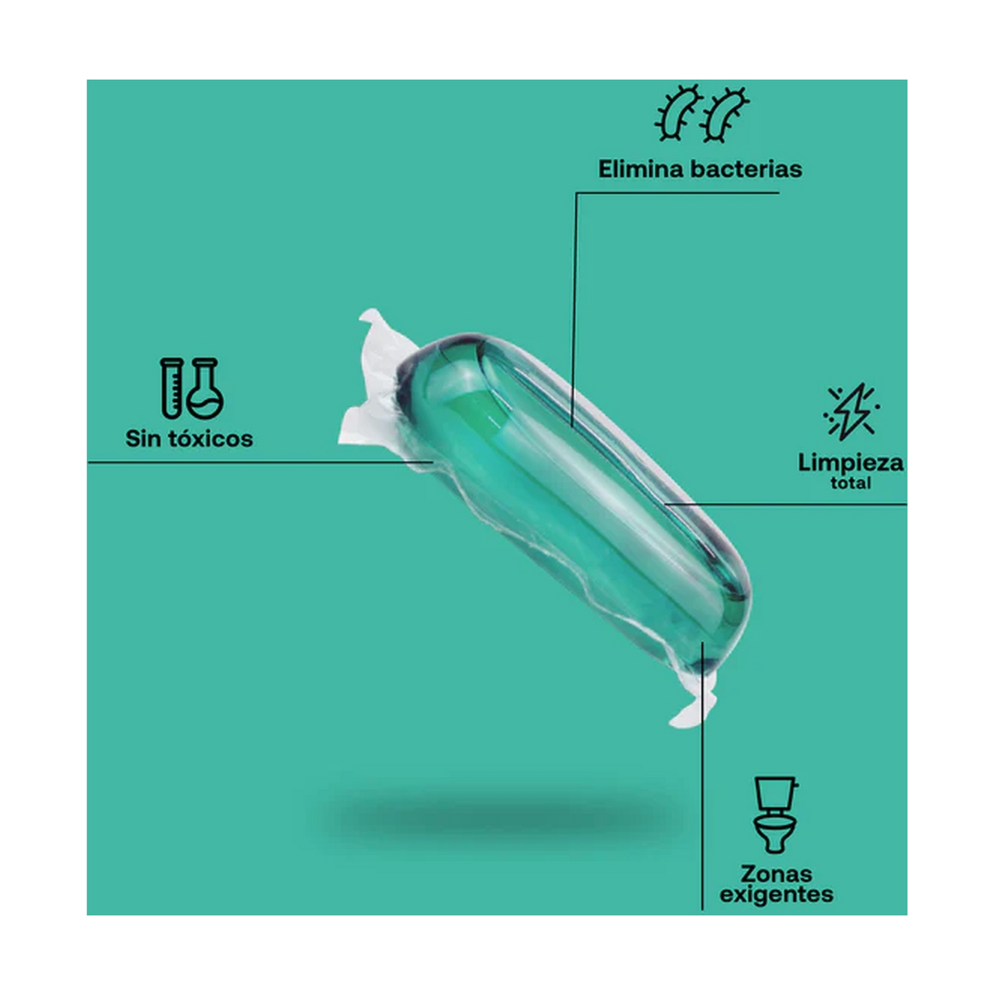 Pack 2x Limpieza hogar multiusos ECO botella + 1 cápsula Flopp 500ml