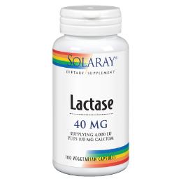 Lactase 40 mg 4000 FCC Solaray, 100 caps